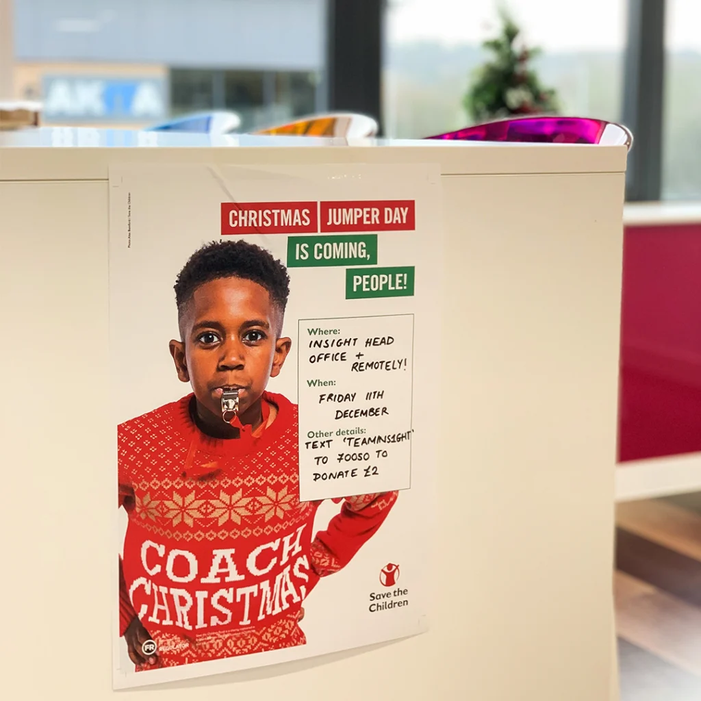 Insight Systems supports Save The Children , Christmas Jumper Day