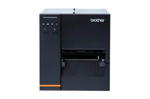 The Brother TJ-4020TN industrial label printer, front view